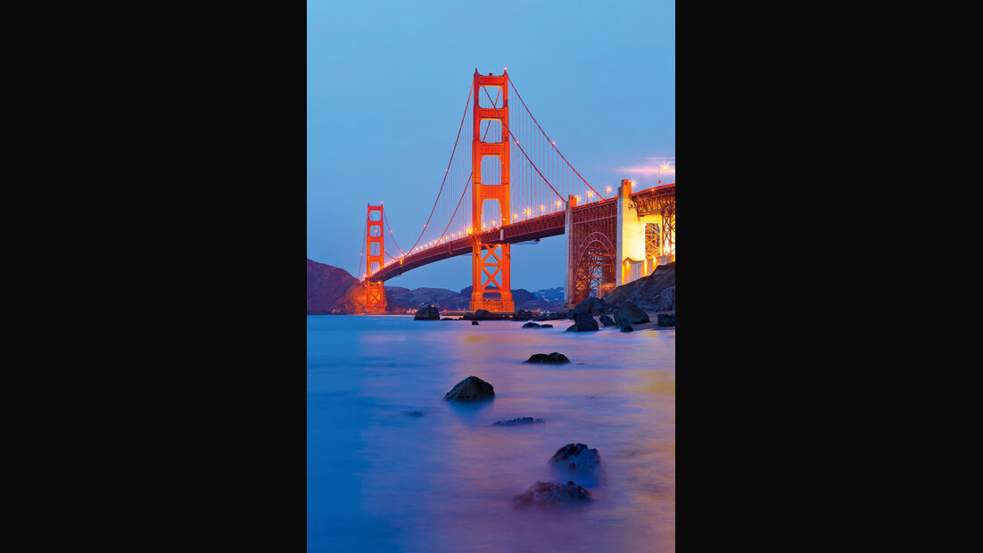 Golden Gate Bridge, Abendlicht