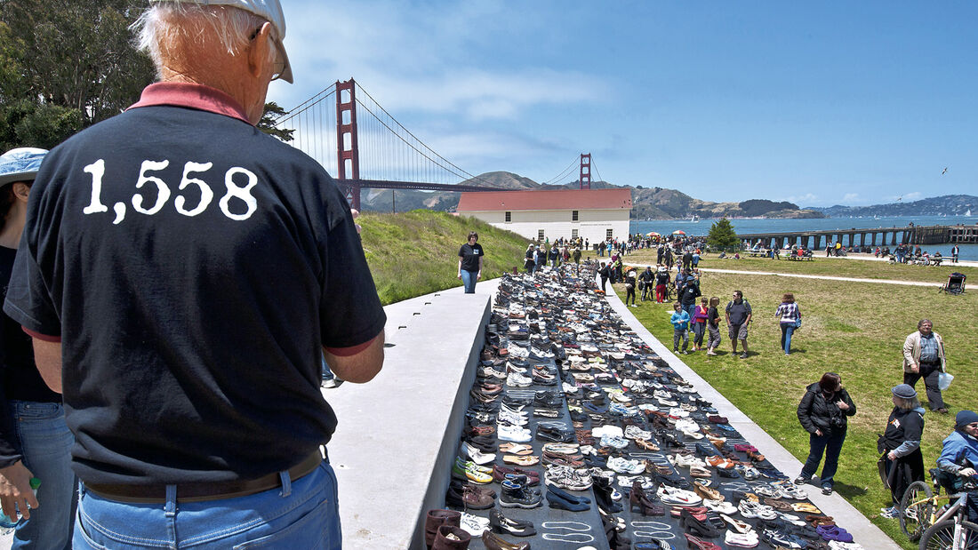 Golden Gate Bridge, Schuhe