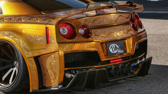 Goldener Nissan GT-R - Tuning - Kuhl Racing