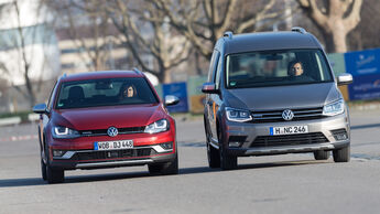 Golf Alltrack 2.0 TDI, Caddy Alltrack 2.0 TDI, Frontansicht