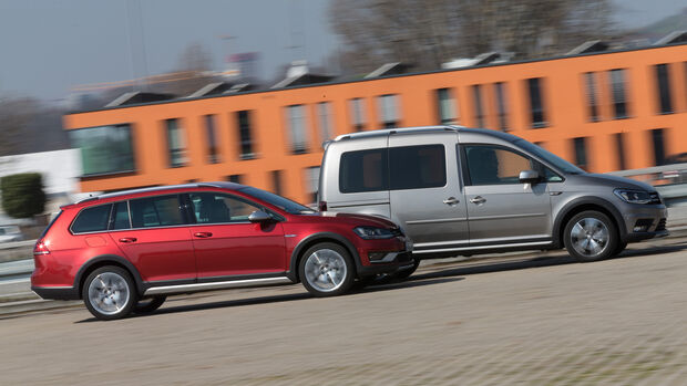 Golf Alltrack 2.0 TDI, Caddy Alltrack 2.0 TDI, Seitenansicht