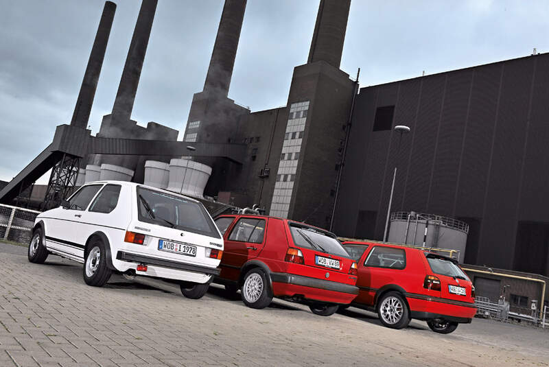 Golf GTI, verschiedene Fahrzeuge, Heck