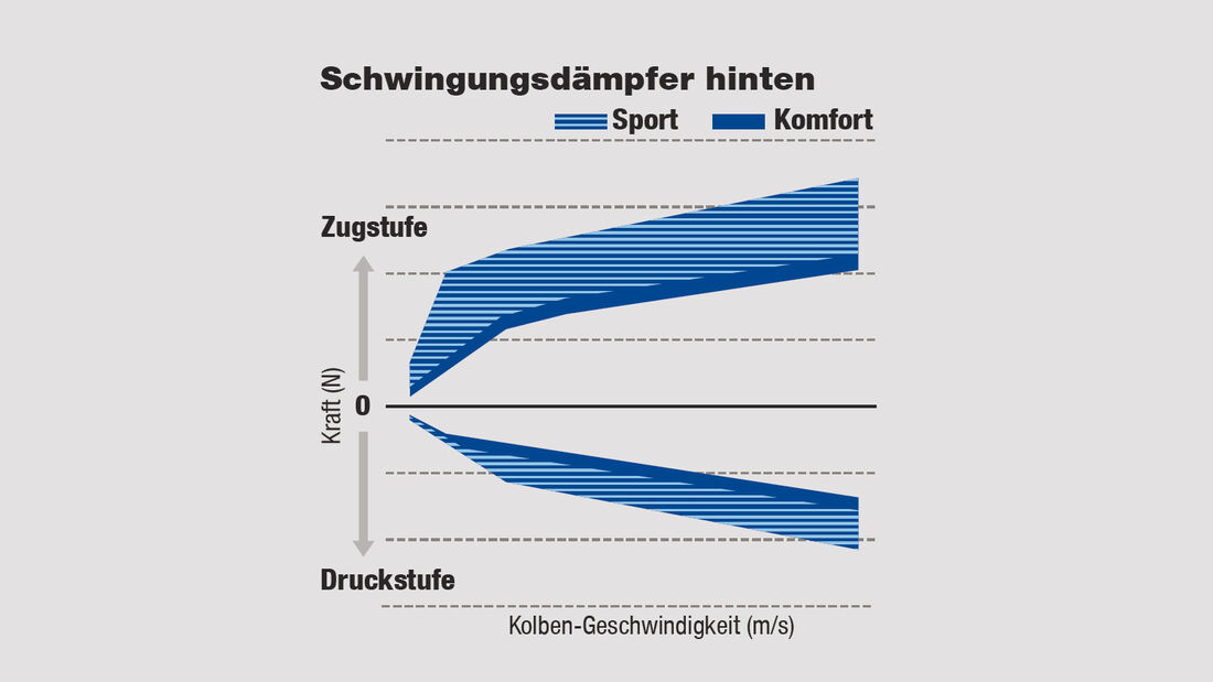 Grafik, Schwingungsdämpfer hinten