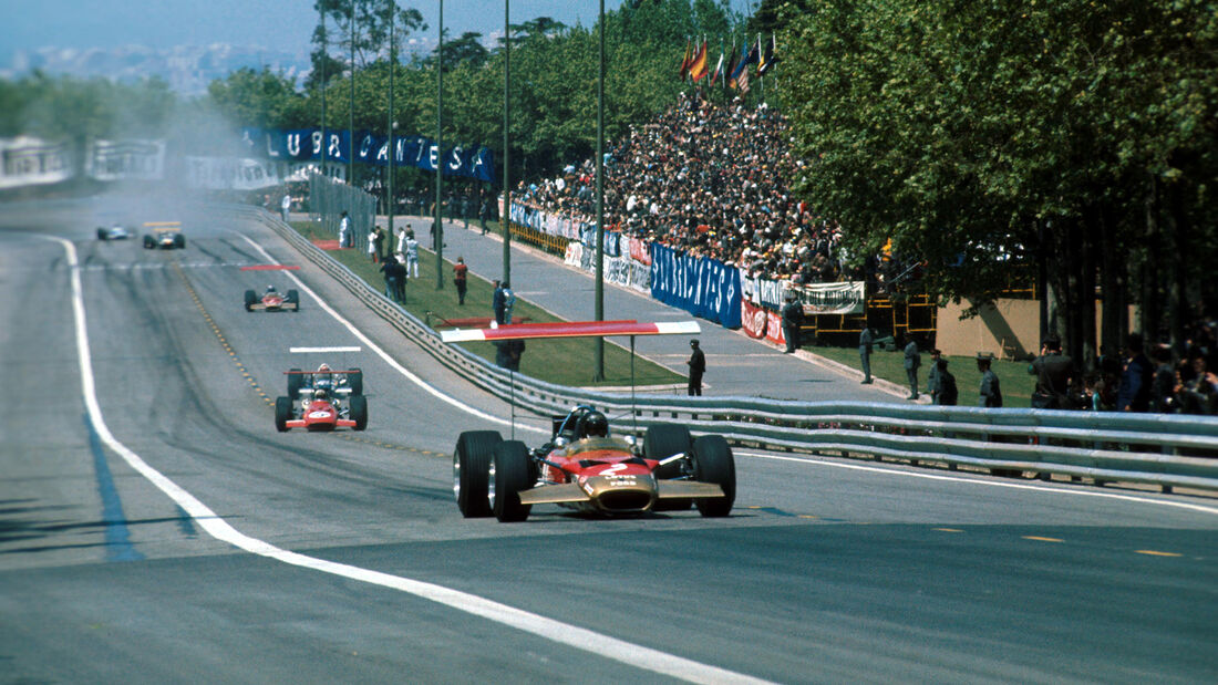 Graham Hill - Lotus 49B - Montjuich - GP Spanien 1969