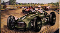 Grand Prix Plakat GP England 1951 Silverstone