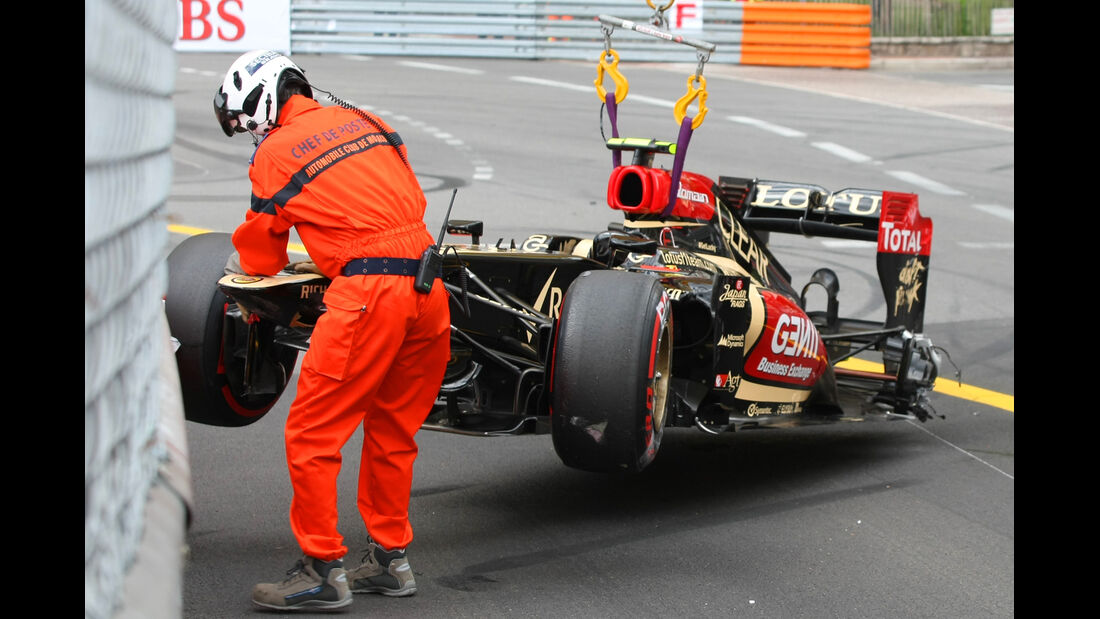 Grosjean - GP Monaco - Crash - 2013