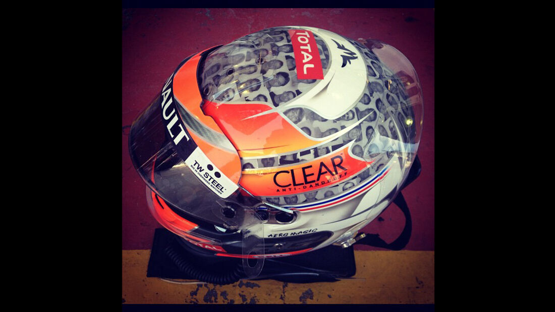 Grosjean-Helm - Formel 1 - GP Brasilien - Sao Paulo - 23. November 2012