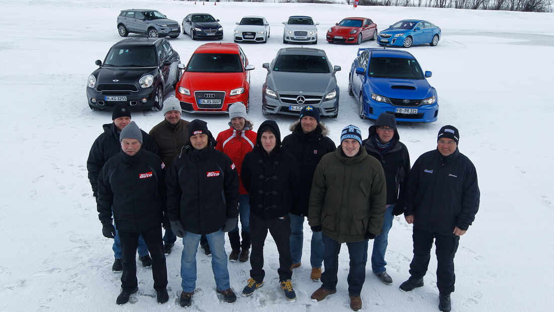 Allrad-Vergleichstest bei Schnee und Nässe Zehn Autos mit 3609 PS