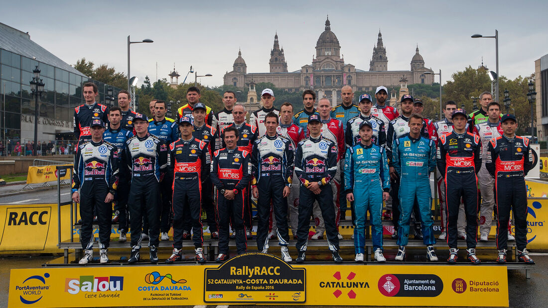 Gruppenbild - Rallye Spanien 2016 WRC