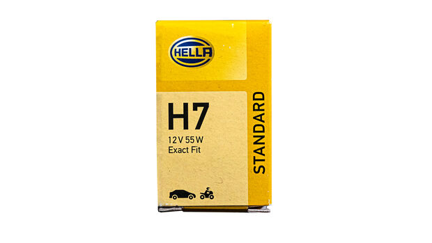H7 Glühlampen Test, Hella Standard​​, H7 Halogenlampe