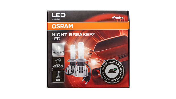 OSRAM Night Breaker LED H7 vs. H7 Birne,Leuchtw, Ausleuchtung, Test & Drive  Review Projektoren Licht 