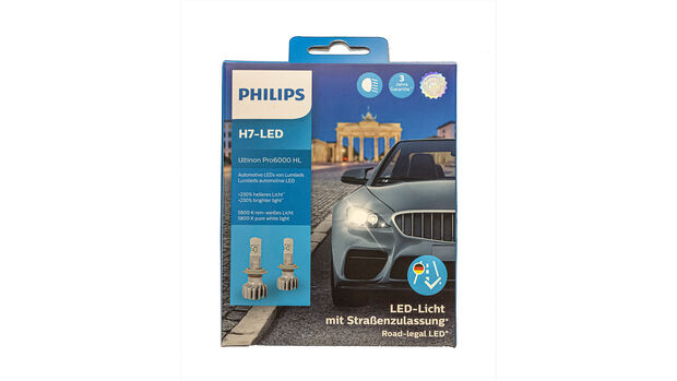 H7 Glühlampen Test, Philips Ultinon Pro6000 LED​, H7 LED