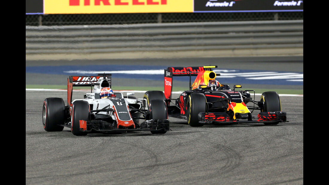 Haas vs Red Bull - GP Bahrain 2016