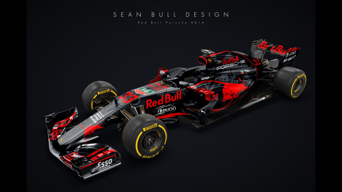 Halo - Formel 1 - Red Bull-Porsche 2018 - Sean Bull-Design