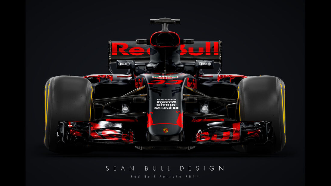 Halo - Formel 1 - Red Bull-Porsche 2018 - Sean Bull-Design