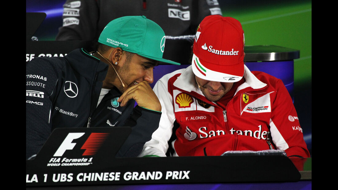 Hamilton & Alonso - Formel 1 - GP China - Shanghai - 17. April 2014