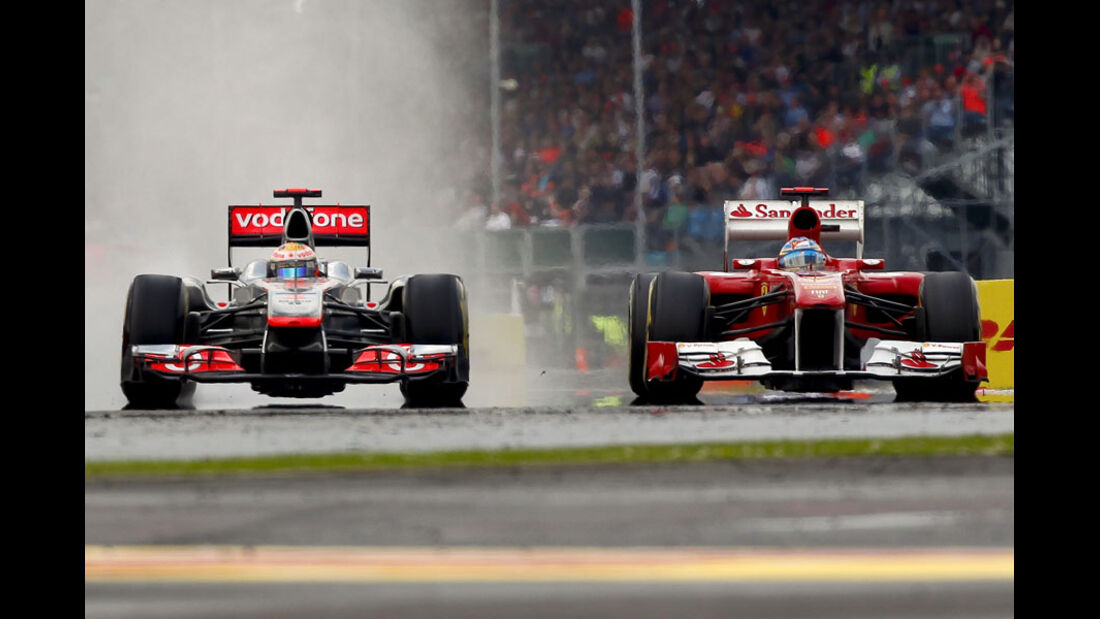 Hamilton Alonso GP England 2011 Rennen