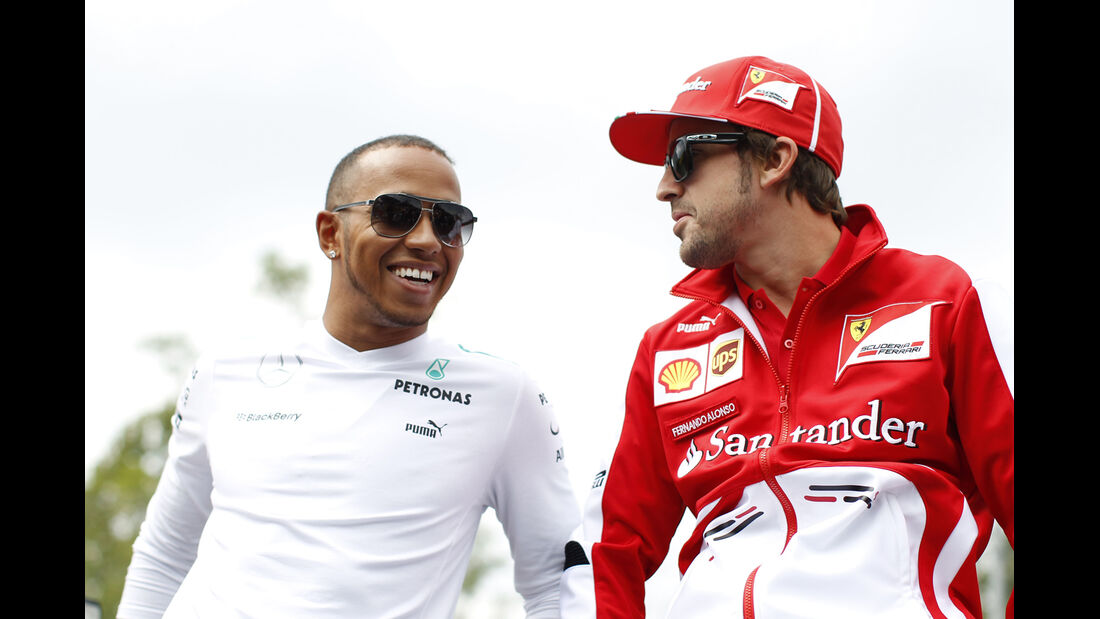 Hamilton & Alonso - GP Italien 2013