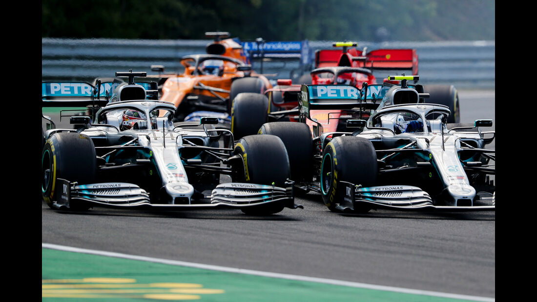Hamilton - Bottas - Mercedes - GP Ungarn 2019 - Budapest - Rennen 