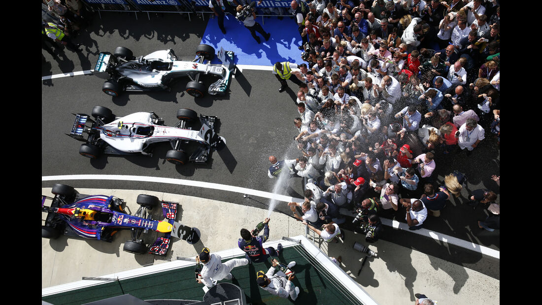 Hamilton, Bottas & Ricciardo - GP England 2014