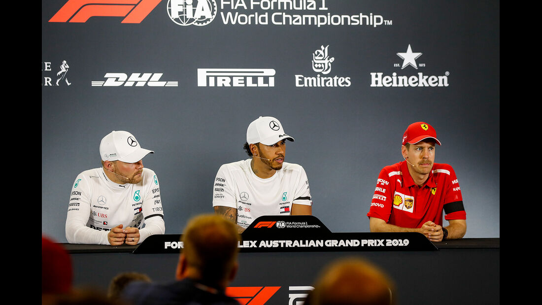 Hamilton, Bottas & Vettel - Formel 1 - GP Australien 2019