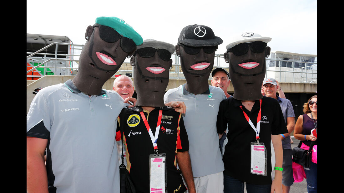 Hamilton-Fans - Formel 1 - GP England - Silverstone - 3. Juli 2014