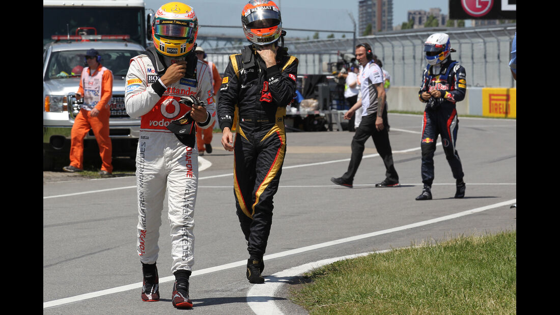 Hamilton & Grosjean - Formel 1 - GP Kanada - 10. Juni 2012