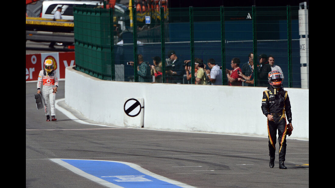 Hamilton & Grosjean - GP Belgien 2012