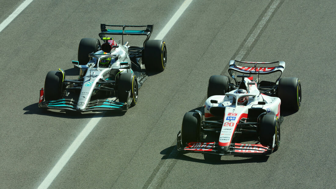Hamilton - Magnussen - GP Italien 2022 - Monza - Rennen