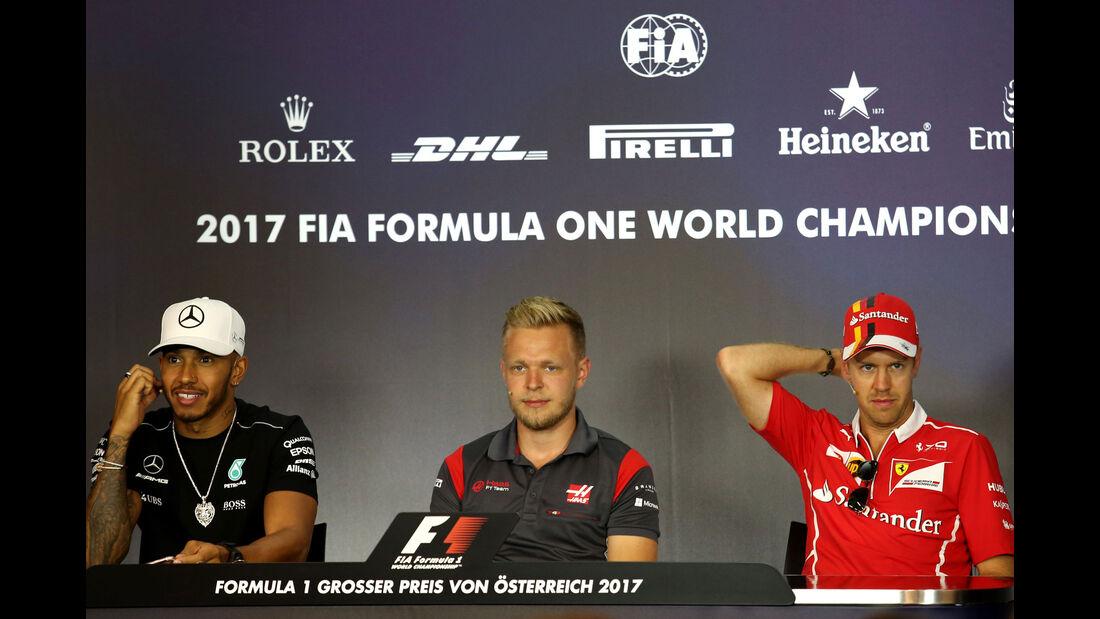 Hamilton - Magnussen - Vettel - GP Österreich 2017 - Spielberg - Formel 1 - Donnerstag - 6.7.2017