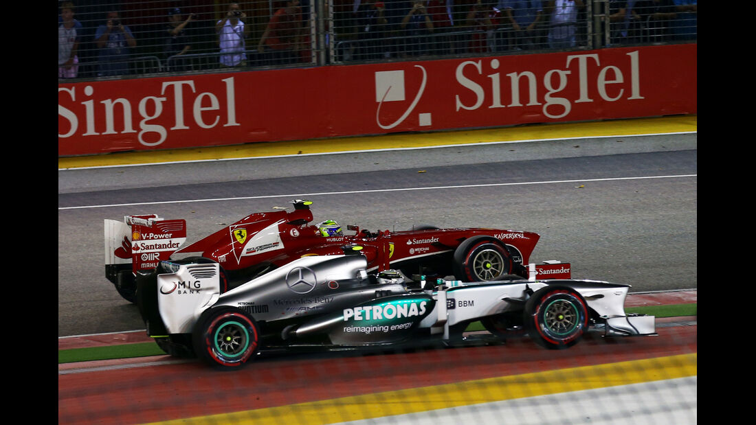 Hamilton & Massa - GP Singapur 2013