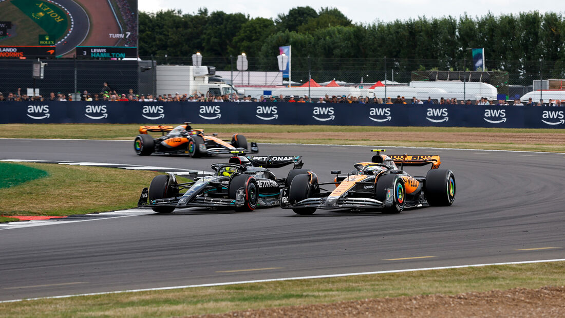 Hamilton - Norris - Formel 1 - GP England 2023 - Silverstone - Rennen