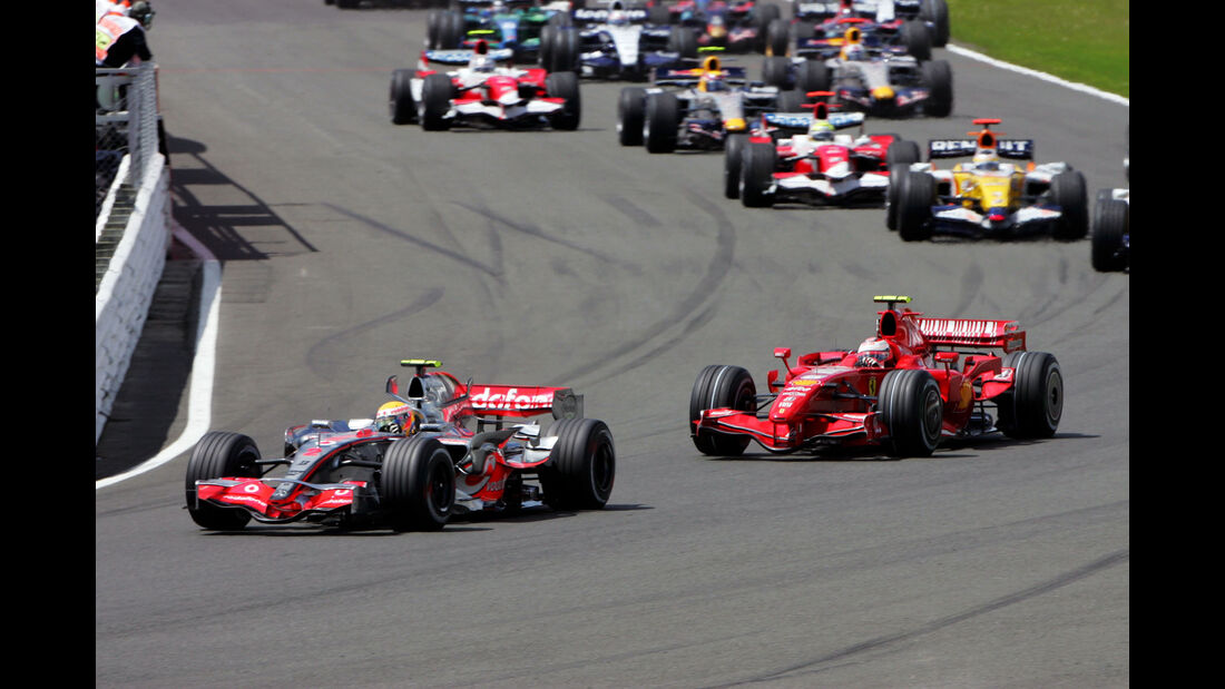 Hamilton & Räikkönen - GP England 2007