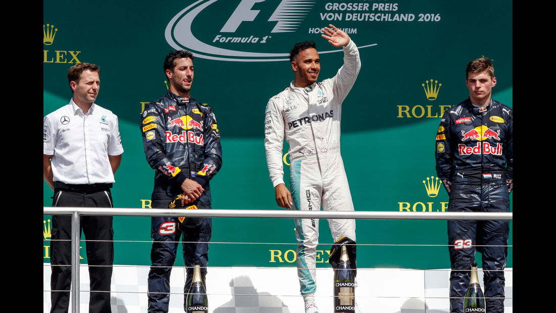 Hamilton - Ricciardo - Verstappen - GP Deutschland 2016 - Hockenheim