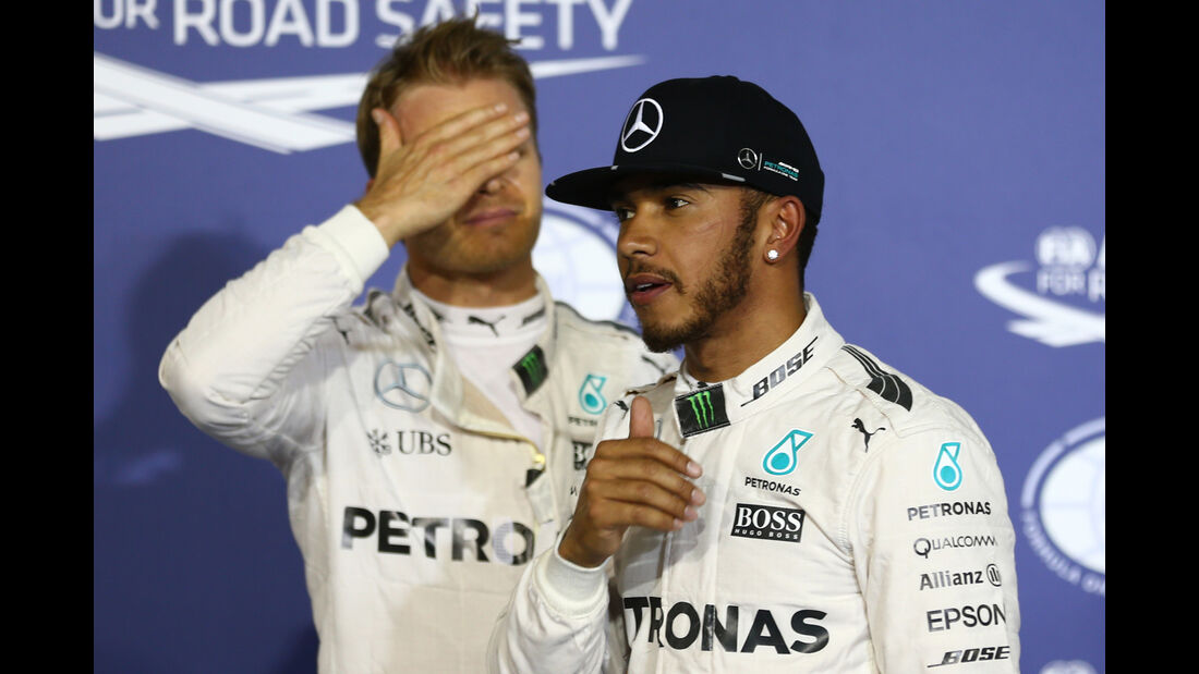 Hamilton & Rosberg - Formel 1 - GP Bahrain - 2. April 2016