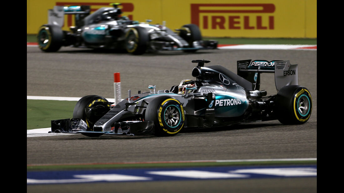 Hamilton & Rosberg - Formel 1 - GP Bahrain 2015