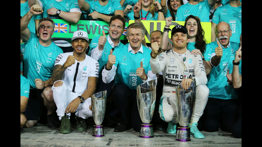 Hamilton & Rosberg - GP Abu Dhabi 2015
