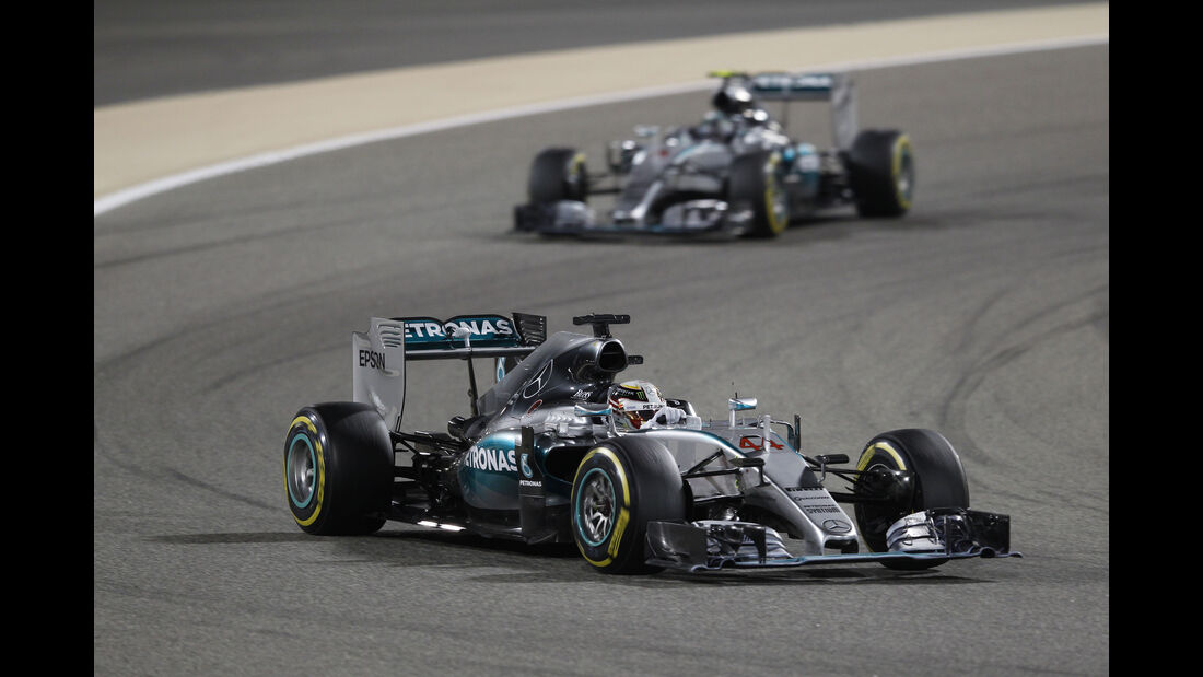Hamilton & Rosberg - GP Bahrain 2015