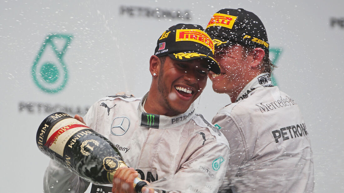 Hamilton & Rosberg - GP Malaysia 2014