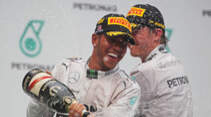 Hamilton & Rosberg - GP Malaysia 2014