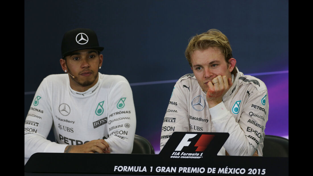 Hamilton & Rosberg - GP Mexiko 2015