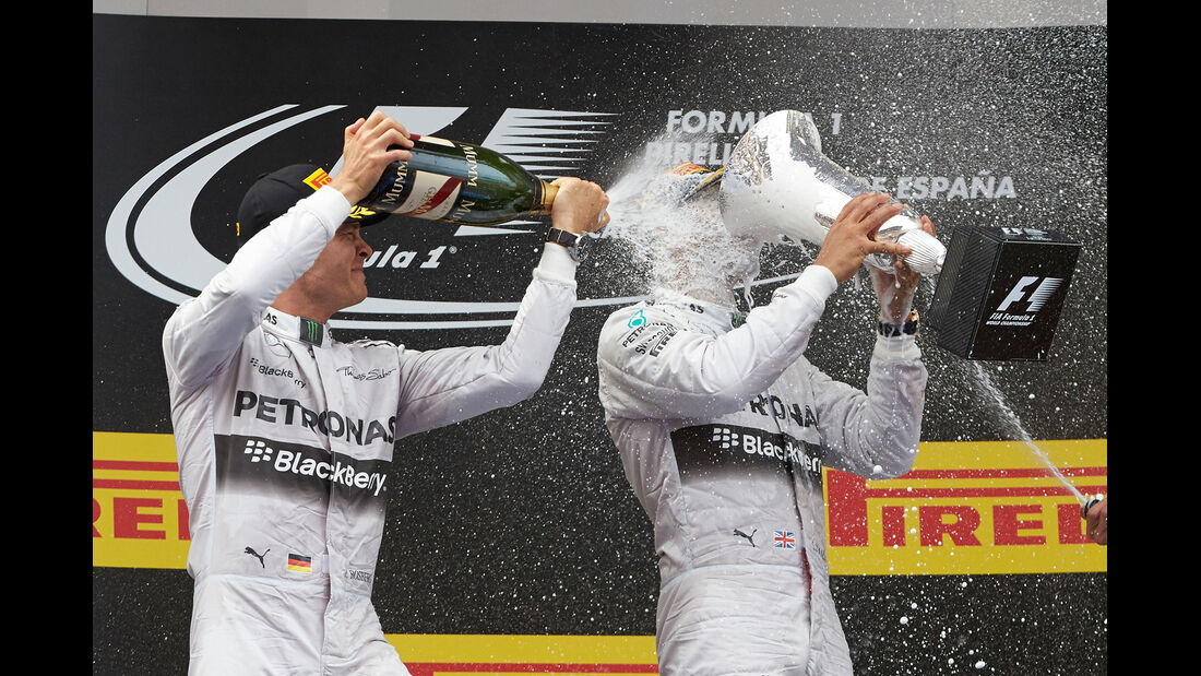 Hamilton & Rosberg - GP Spanien 2014