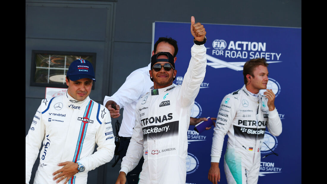 Hamilton - Rosberg - Massa - GP England - Silverstone - Qualifying - Samstag - 4.7.2015
