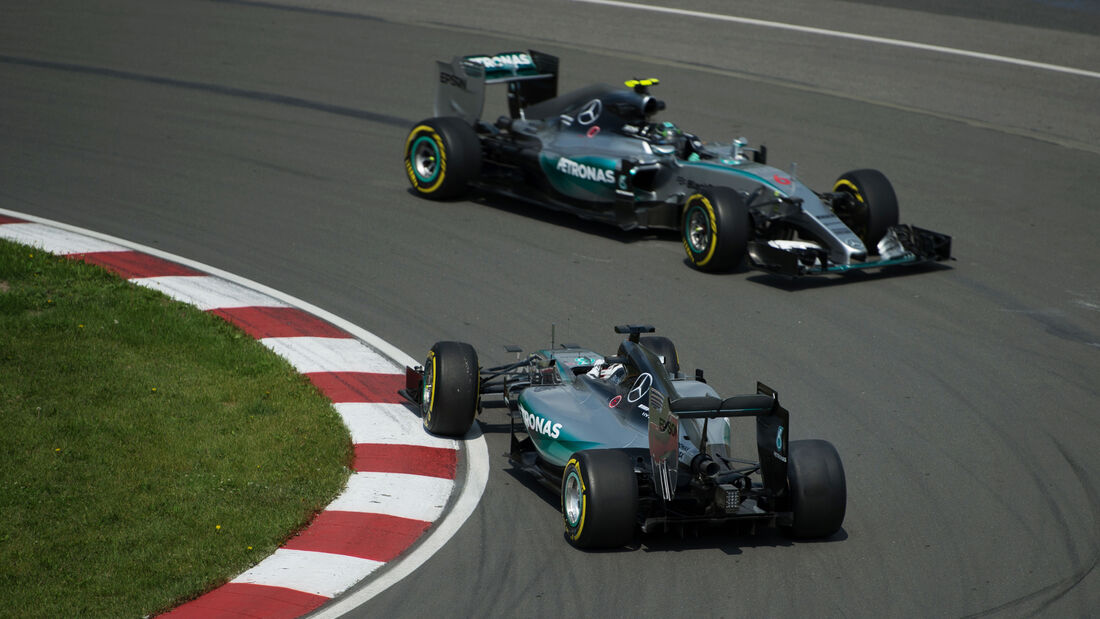Hamilton & Rosberg - Mercedes - Formel 1 - GP Kanada - Montreal - 5. Juni 2015