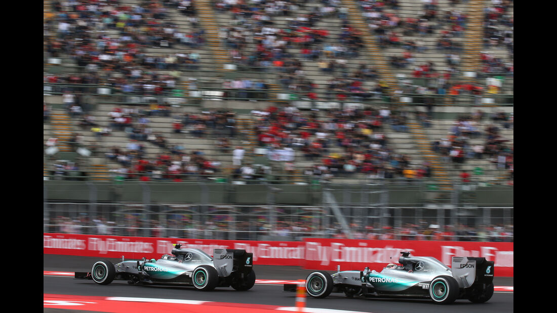 Hamilton & Rosberg - Mercedes - Formel 1 - GP Mexiko - 30. Oktober 2015