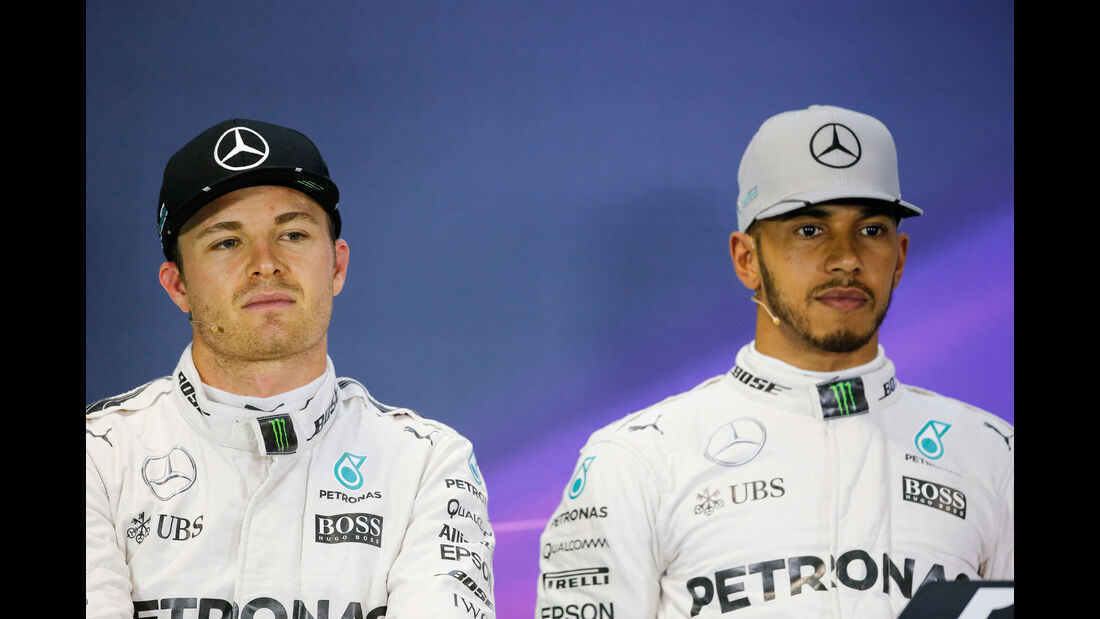Hamilton - Rosberg - Mercedes - GP Brasilien 2016 - Interlagos - Qualifying