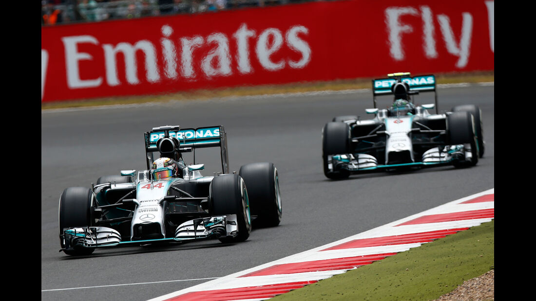 Hamilton & Rosberg - Mercedes - GP England 2014