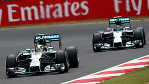 Hamilton & Rosberg - Mercedes - GP England 2014