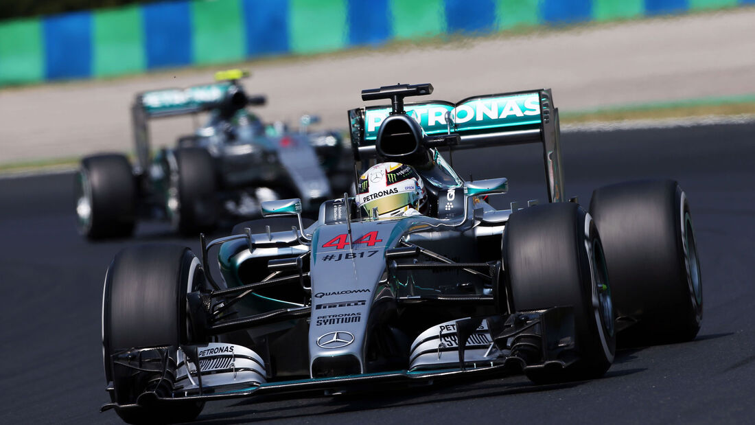 Hamilton - Rosberg - Mercedes - GP Ungarn 2015 - Training