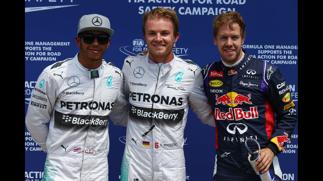 Hamilton, Rosberg & Vettel - Formel 1 - GP Kanada - Montreal - 7. Juni 2014